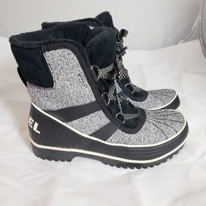 Gray and Black Sorel Winter Boots
